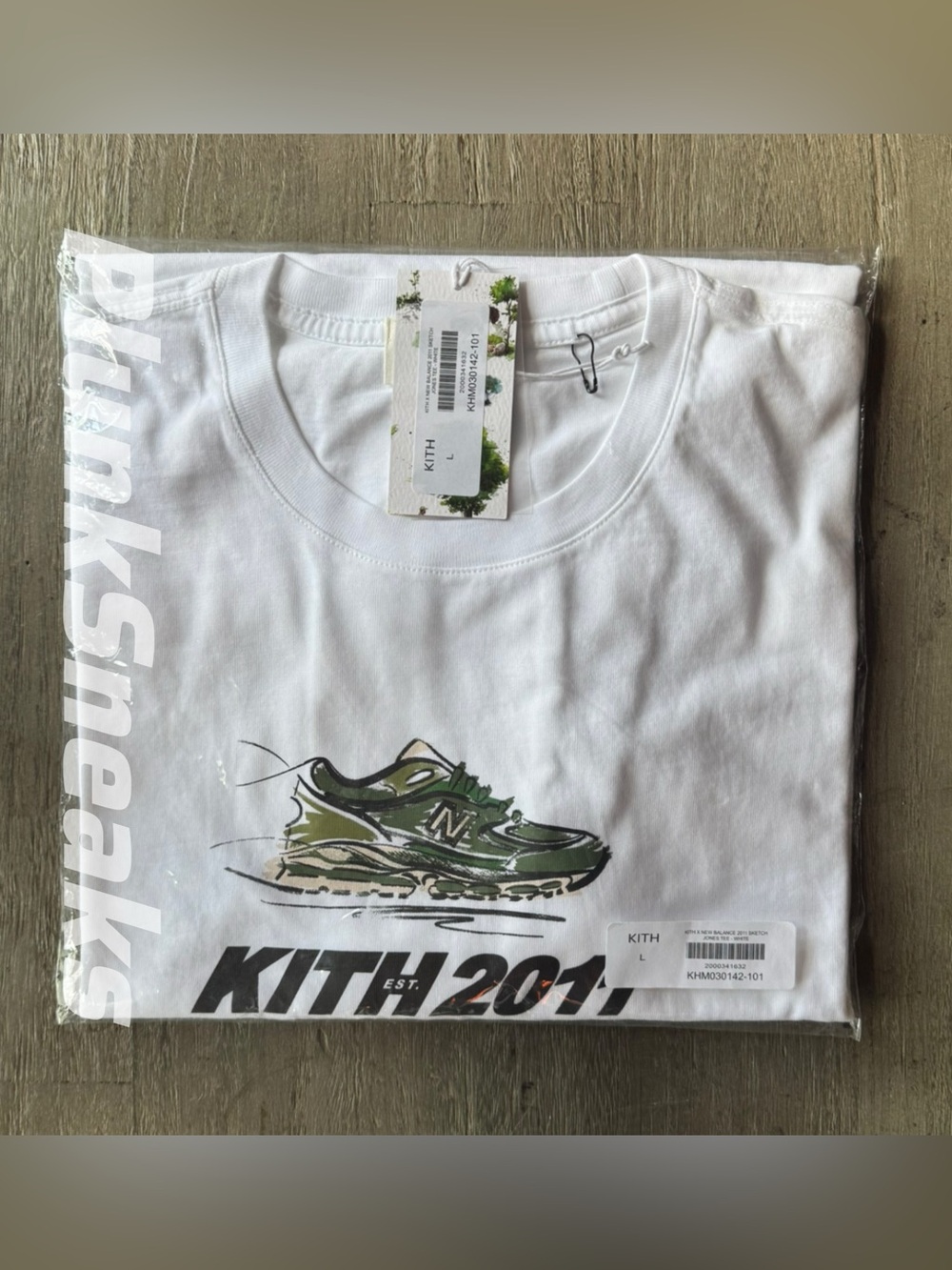 Kith & New Balance 2011 Sketch Jones Tee •,White • 2026